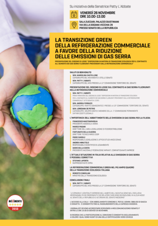 La transizione green della refrigerazione commerciale a favore della riduzione delle emissioni di gas serra